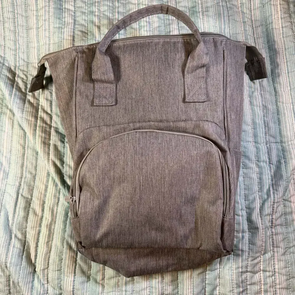 Enfamil Wonderbag Gray Insulated Diaper Bag Backpack